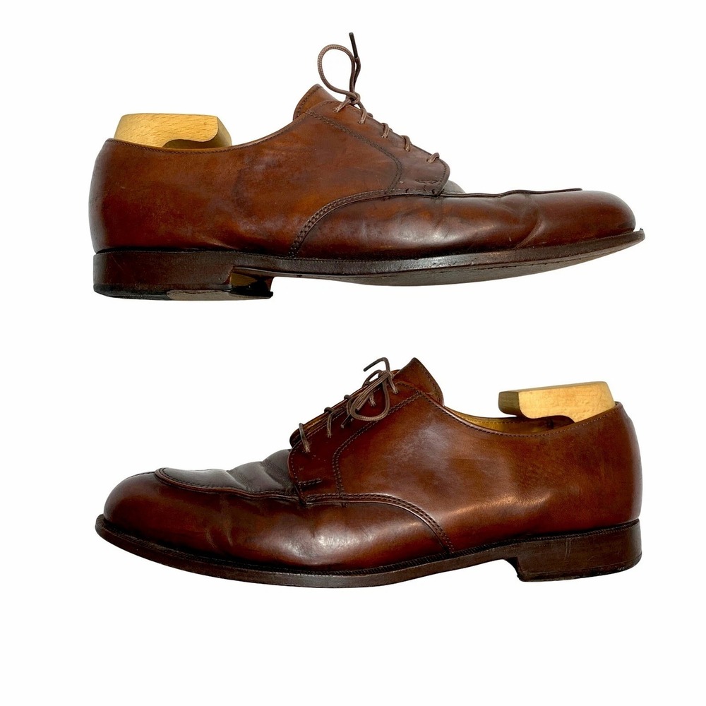 Cole Haan Oxford Shoes Mens 11D Brown Leather Split Toe Derby City Calhoun
